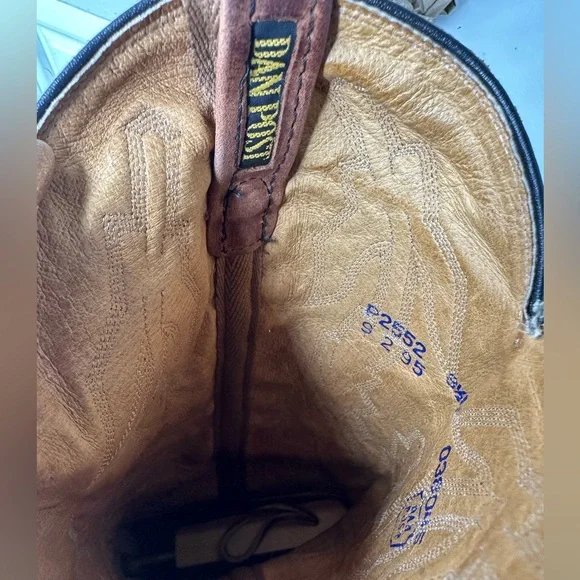 Vintage Dan Post Marlboro Collection Women’s 8.5 Western Cowboy Boots Tan - Picture 9 of 10